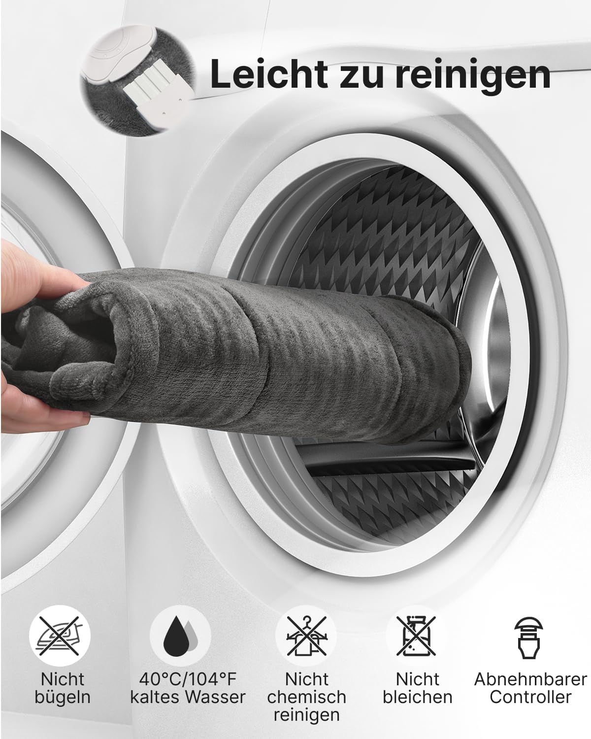 RENPHO Beschwertes Heizkissen für Nacken, Schultern & Rücken, Wärmeauflage