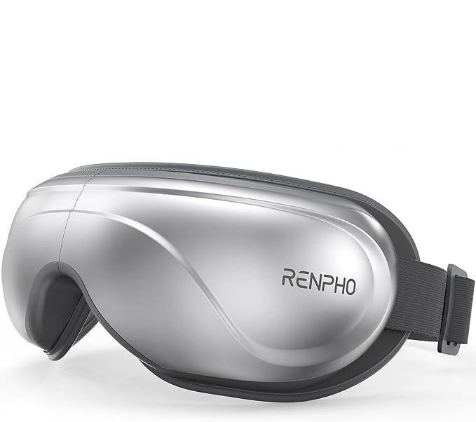 RENPHO Eyeris 2 - Extended Eye Massager with Heat and Vibration for Migraines, Eye Massager for Relaxation, Eye Care, Face Massage for Eye Strain, Dry Eyes, Improves Sleep