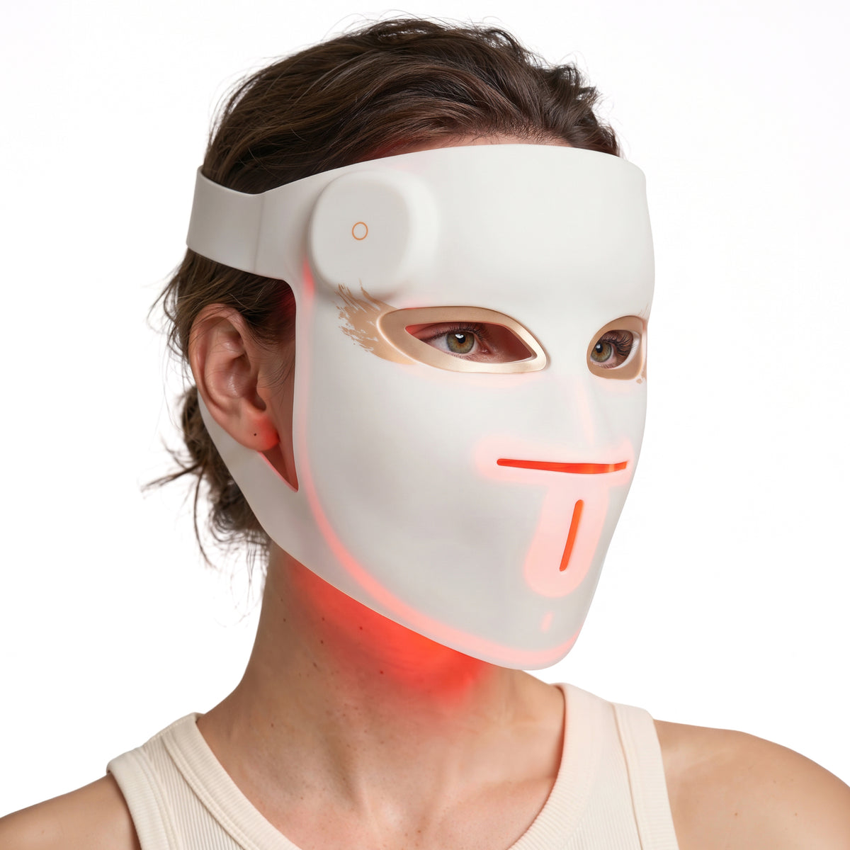 Cordless Red Light Therapy Mask for Face, Full Face LED Facial Mask for Acne Treatment, 280 LEDs 5 Light Modes Rechargeable Skin Therapy Device