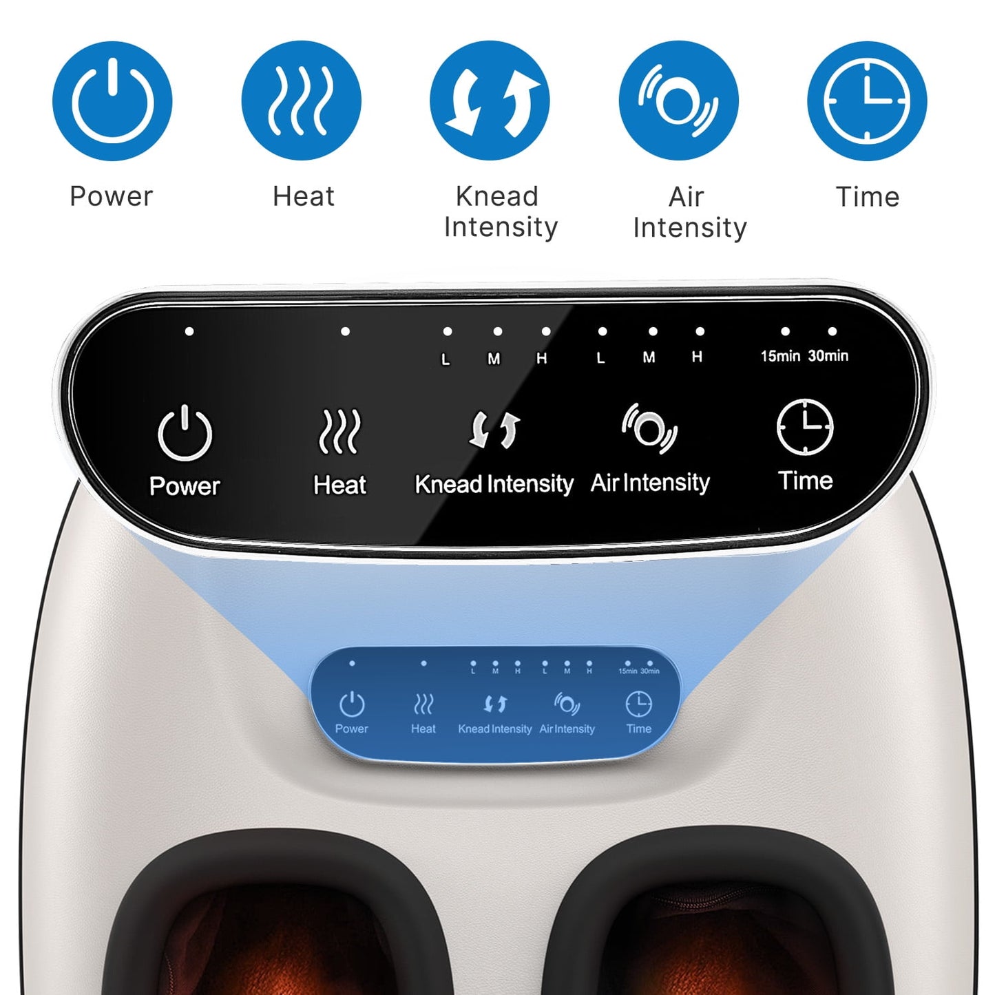 Renpho Shiatsu Foot Massager with Heat for Neuropathy Tired Foot Blood Circulation, FSA HSA Eligible,Black,Christmas Birthday Gifts for Mom Dad Men