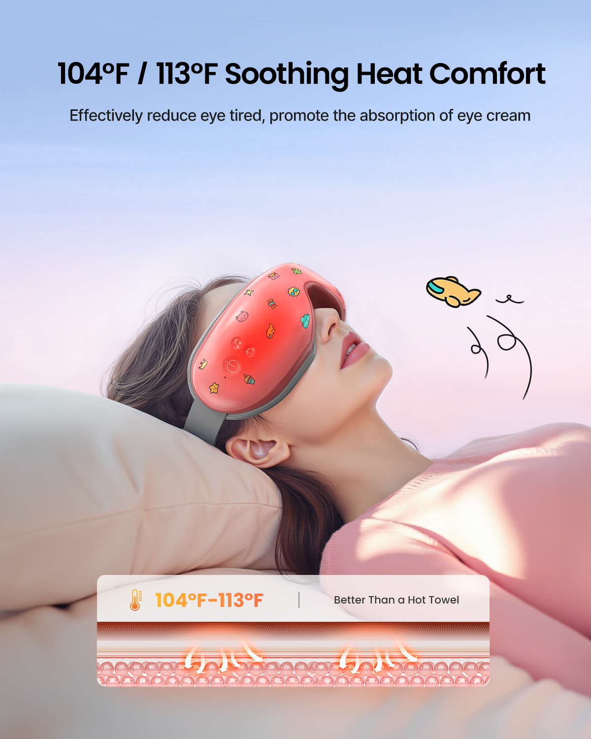 RENPHO Eyeris 1 Eye Massager with Heat, Mothers Day Gifts for Mom Birthday Gifts for Dad Women Men Her Him, Smart Eye Mask for Relax Eye, Reduce Eye Strain, Improve Sleep