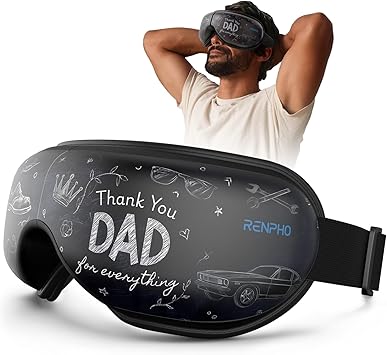 RENPHO Eyeris 1 Eye Mask With Heat, Fathers Day Gift, Birthday Gift For Man Dad Husband, Eyes Care Device With Bluetooth Music, Relaxing Sleep Mask For Dry Eyes