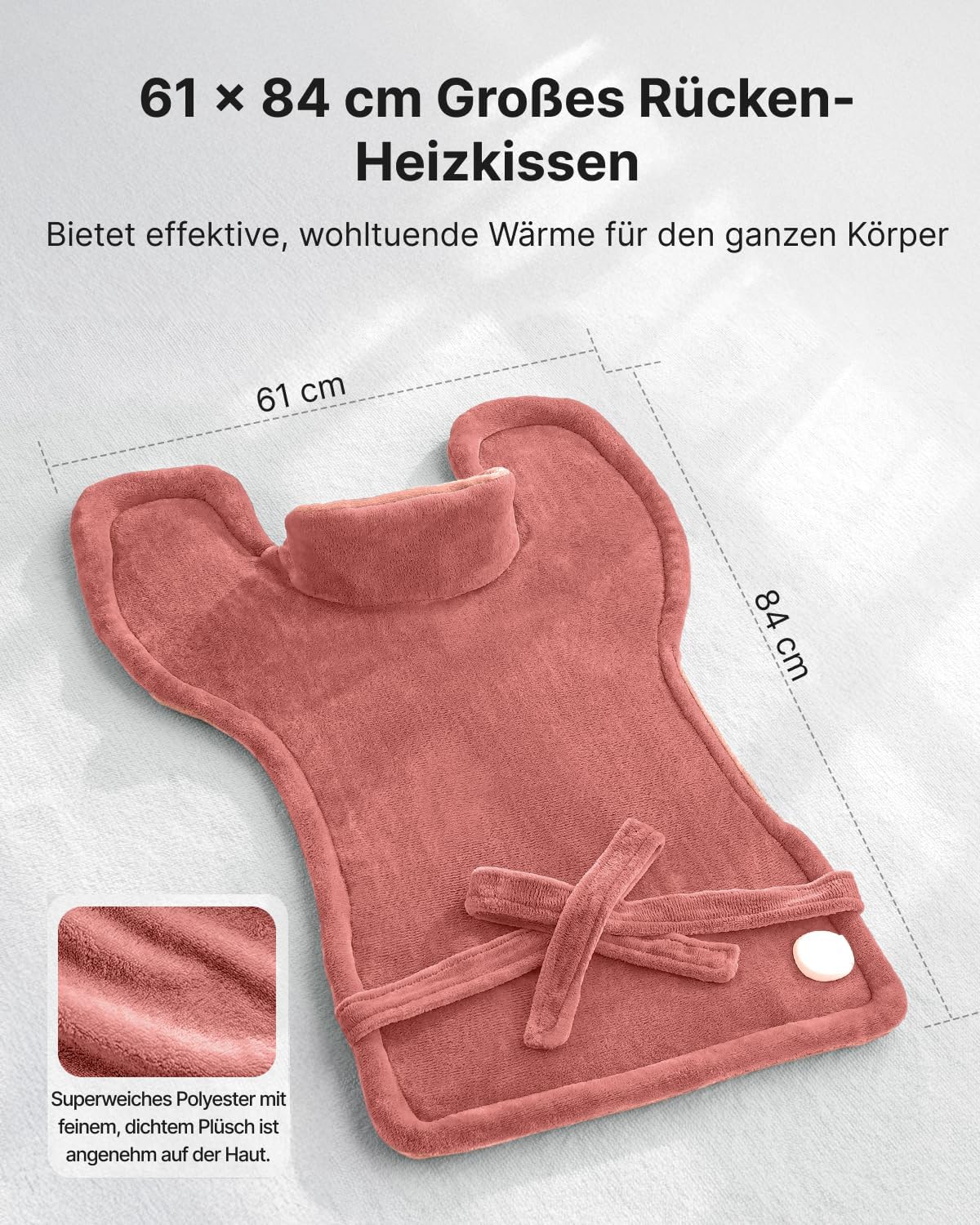 RENPHO Beschwertes Heizkissen für Nacken, Schultern & Rücken, Wärmeauflage