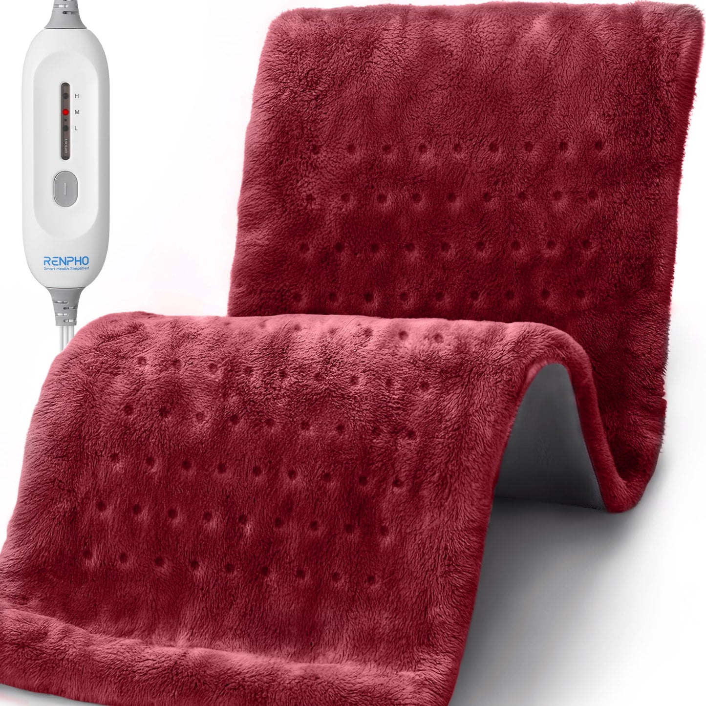RENPHO Heating Pad for Neck Back Shoulder Relief and Cramps, Electric Heating Pad with auto shut off, Gifts for Women Men Mom Dad, FSA HSA Eligible, ETL Certified,12x24''