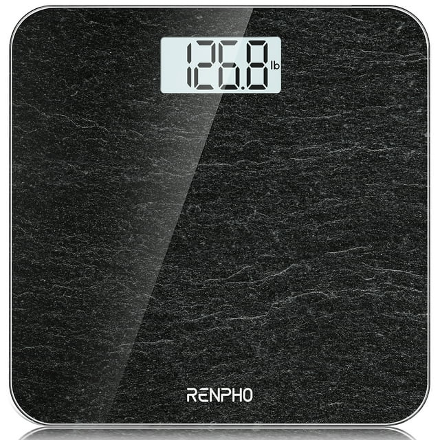 RENPHO Highly Accurate Digital Body Weight Scale, 400 lb, Marble