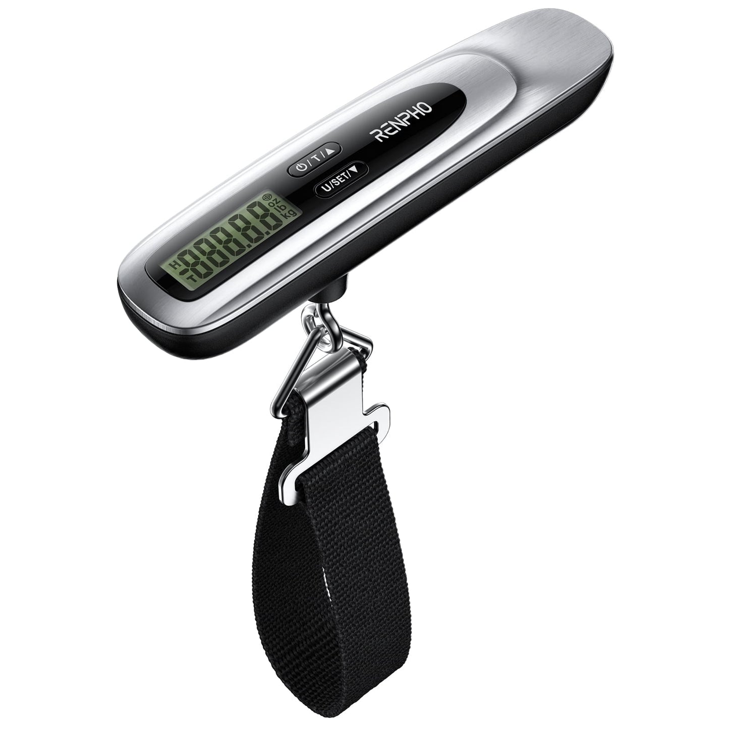 Portable Luggage Scale for Traveler, Digital Handheld Baggage Weight Scale with Tare Function, 110lb/50kg