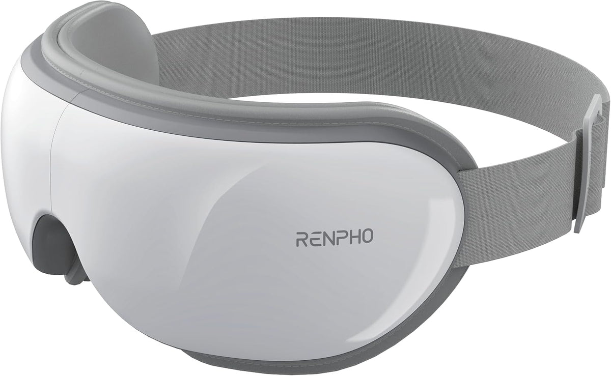 RENPHO Eye Massager with Heat, Air Compression, Bluetooth Music, 5 Modes, Heated Eye Mask for Migraines