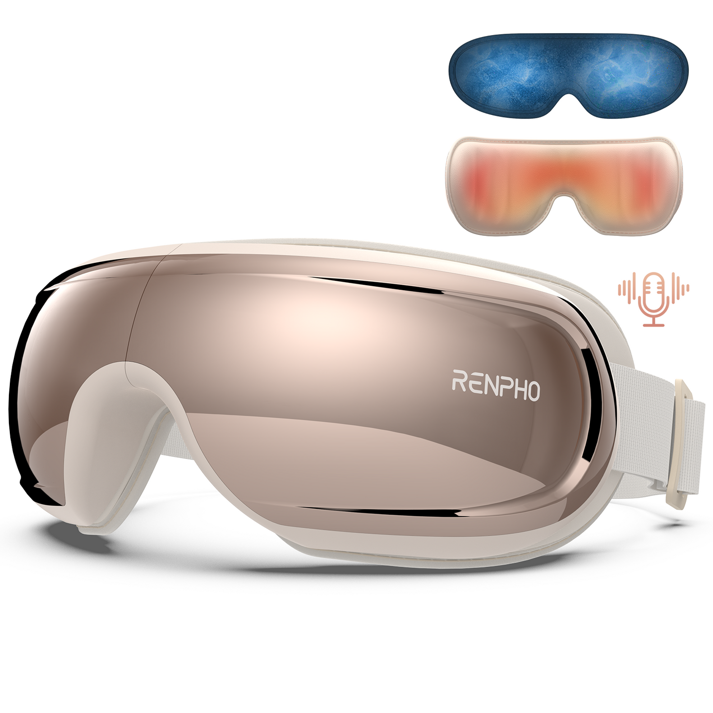 RENPHO Eyeris 3 Eye Massager for Migraines Rose Gold
