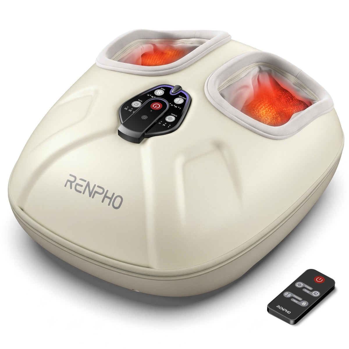 RENPHO Foot Massager with Heat Shiatsu Foot Massager Machine for Neuropathy Pain and 10 Air Compression for Kneading, Fsa Hsa Eligible, Gifts for Women