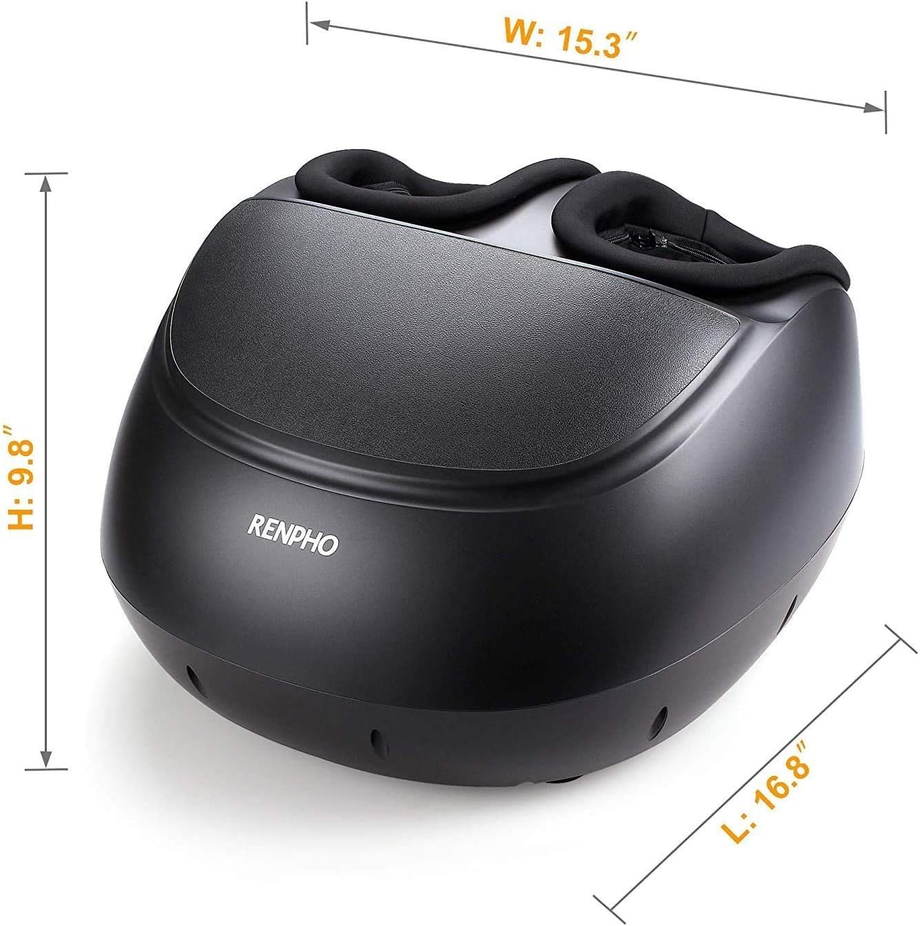 RENPHO Foot Massager for Circulation, Shiatsu Foot Massager with Heat, Deep Kneading Foot Massage for Planter Fasciitis, Neuropathy and Pain Relief, Christmas Gifts for Women Men, Fits Feet up to Men Size 13, Black-Remote