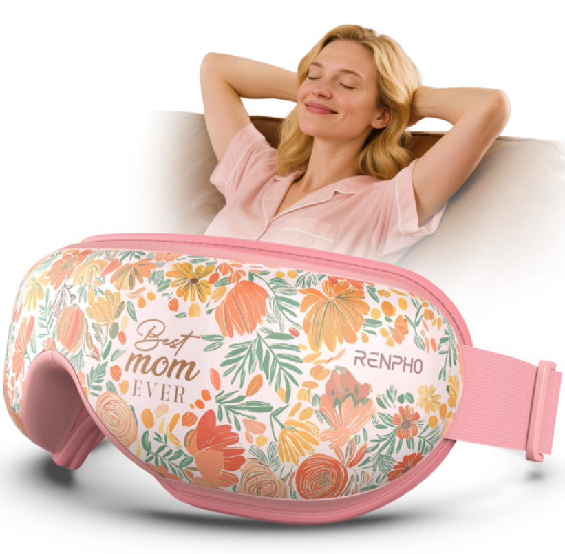 RENPHO Mothers Day Gifts for Mom, Eye Massager with Heat Birthday Gifts for Dad Women Men Her Him Eye Mask for Migraines, Eye Care, Migraine Relief