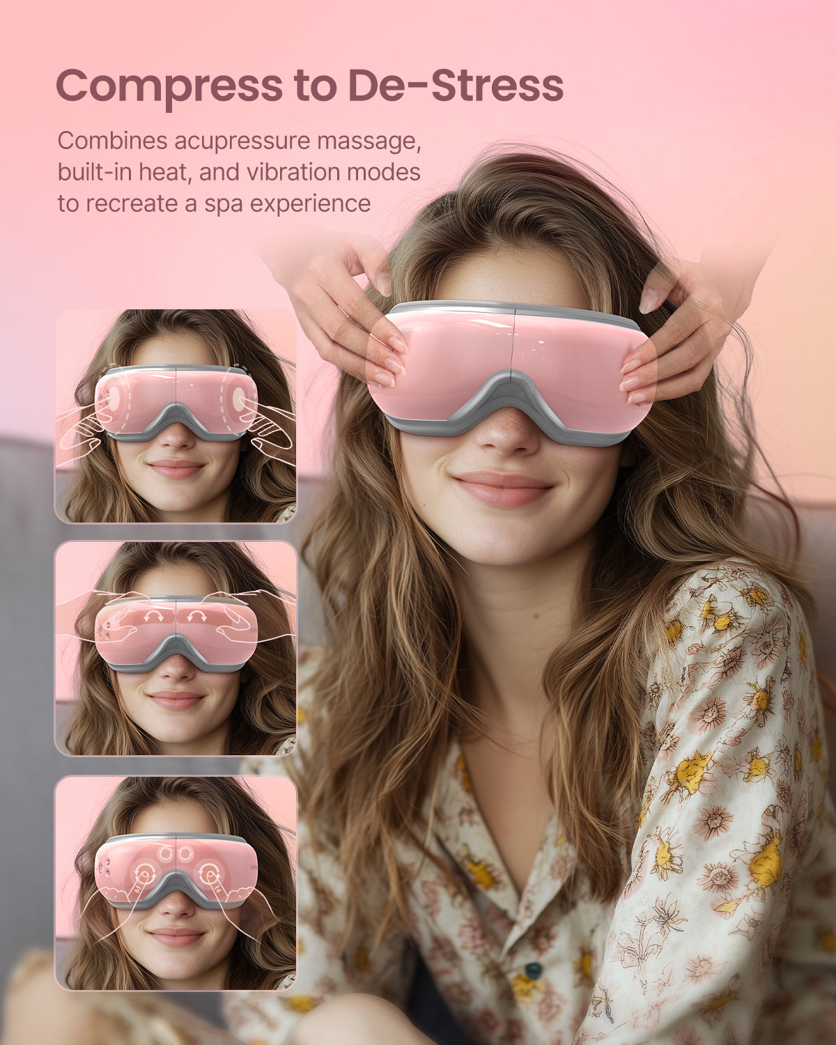 RENPHO Eye Massager with Voice Control, Heated Massage for Eyes, Eyeris 1V