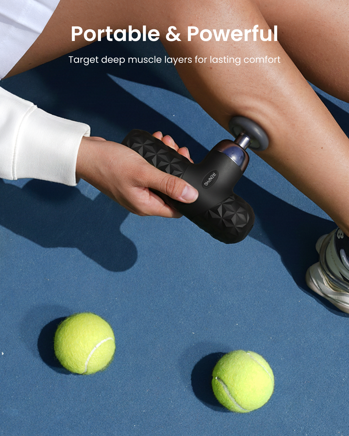 RENPHO Mini Massage Gun with Heat, Portable Percussion Muscle Massager Gun Deep Tissue, Travel Small Handheld Massager for Pain Relief with Carry Case Gifts for Men Mini Thermal