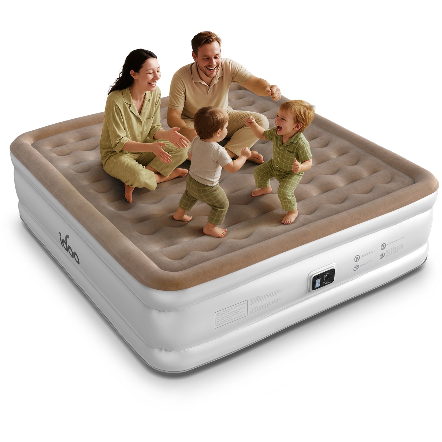 iDOO King Size Air Mattress with Built in Pump