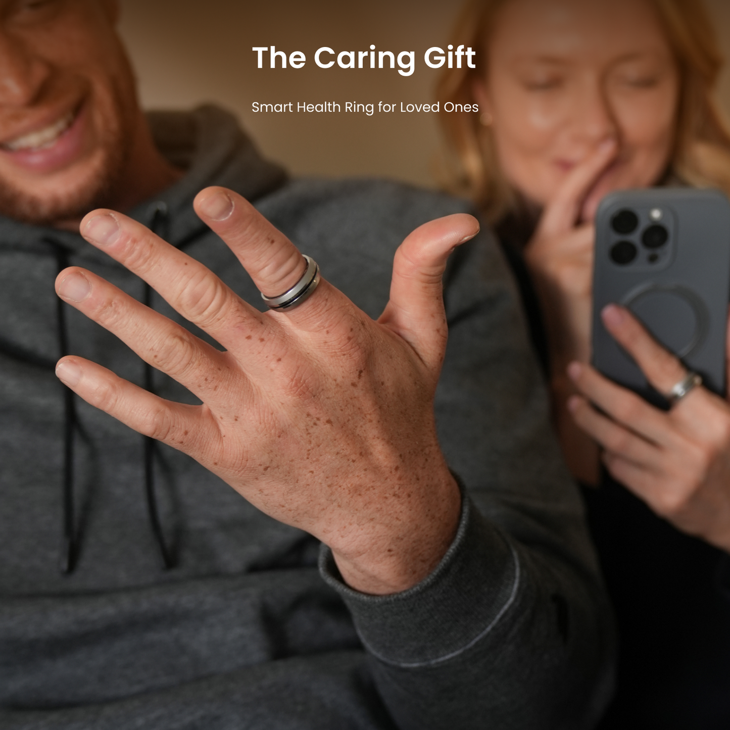 Renpho Lynx Smart Ring Health Tracker for Women & Men, Fitness & Sleep Monitor, FSA HSA Eligible Waterproof Titanium No Subscription, Size 9, Sliver