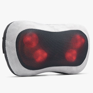 RENPHO Back Massager with Heat, Shiatsu Massage Pillow with Remote Control, Deep Tissue Kneading Neck Shoulder Massager, Use at Home Office