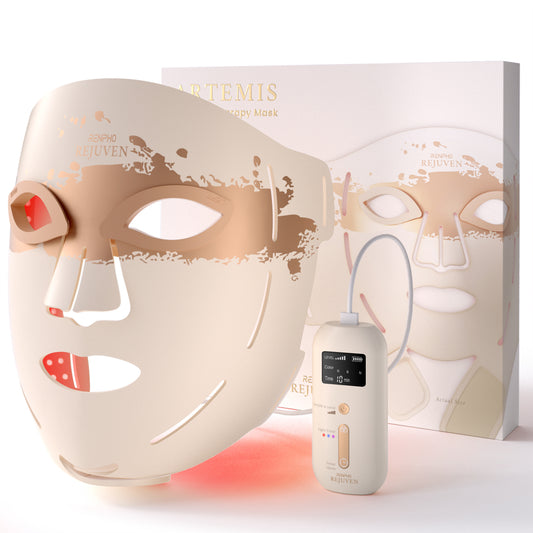RENPHO 4D Red Light Therapy Mask for Face 2026, 324 LEDs Full Face Coverage & 3 Light Modes, Facial Acne Treatment, Cordless
