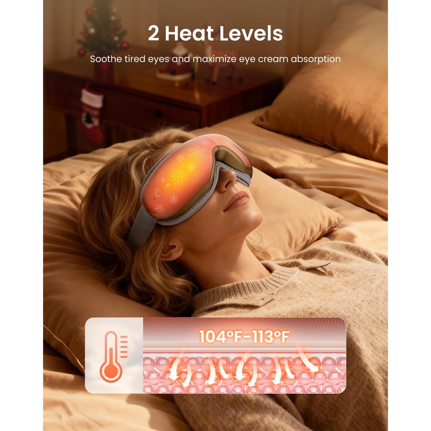 RENPHO Eye Massager with Heat, Fathers Day Gifts for Men Dad Mom Women, FSA HSA Eligible Smart Sleep Mask for Relax, Reduce Eye Strain, Dry Eyes, Migraine Relief, Improve Sleep