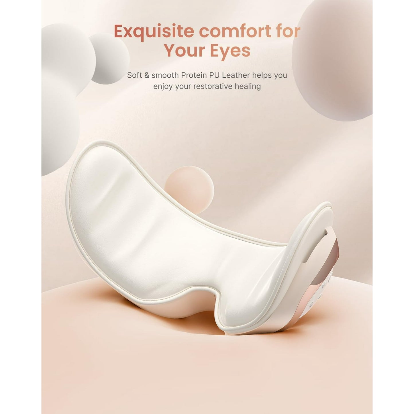 RENPHO Eye Massager with Heat and Cooling for Migraines, FSA HSA Eyeris Eye Sleep Mask with Voice Control, DIY Music Eye Relax Devices, Birthday, Valentines Gifts for Women/Men