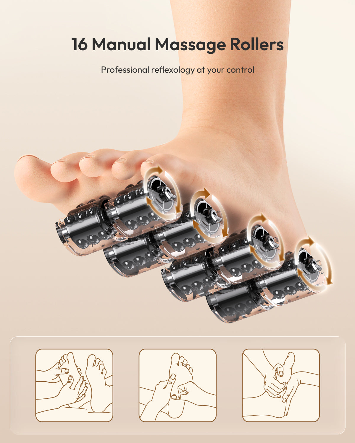 NEVVUE Collapsible Foot Spa and Massager with Heater, Christmas Gifts, Foot Bath with Remote, Foot Spa Massager with Timer, Feet Massager with 16 Rollers, Grinding Stone, Relax Your Feet