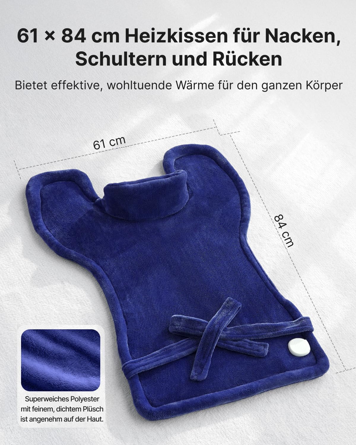RENPHO Beschwertes Heizkissen für Nacken, Schultern & Rücken, Wärmeauflage