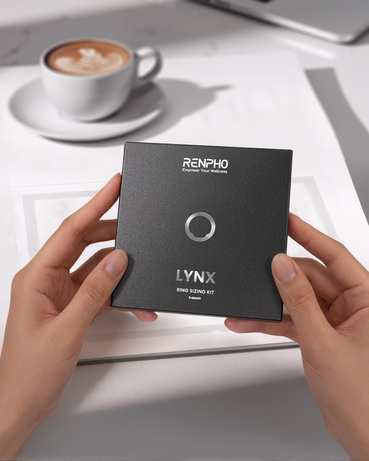 Renpho Lynx Smart Ring Sizing Kit to Find your Suitable Size with Measuring Tool, 6-13 Sample Ring Sizer