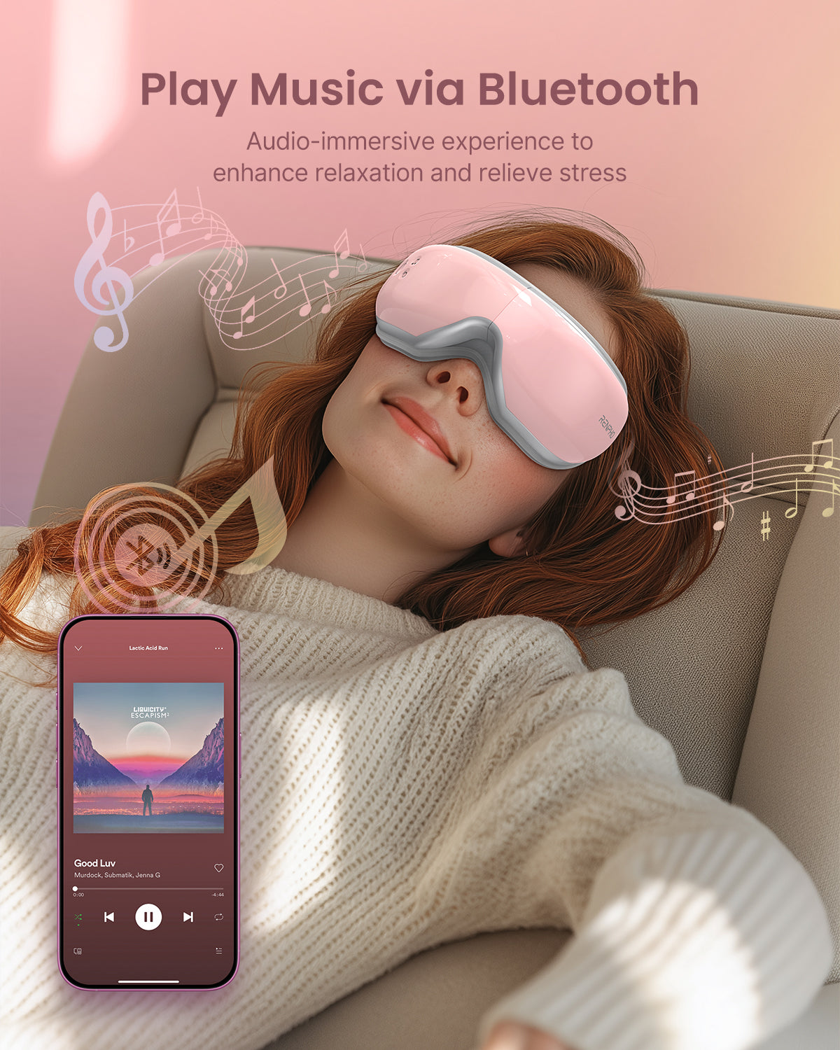 RENPHO Eye Massager with Voice Control, Heated Massage for Eyes, Eyeris 1V