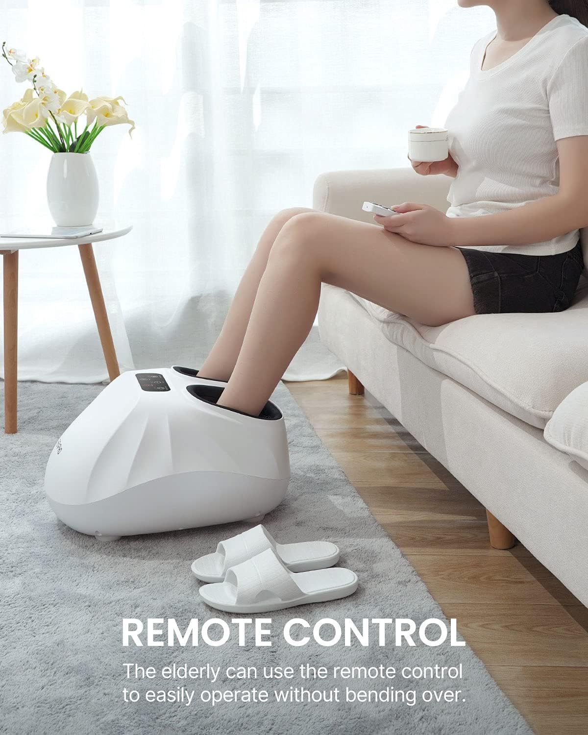 RENPHO Shiatsu Foot Massager with Heat, Foot Massager Machine for Plantar Fasciitis & Neuropathy, Pain Relief