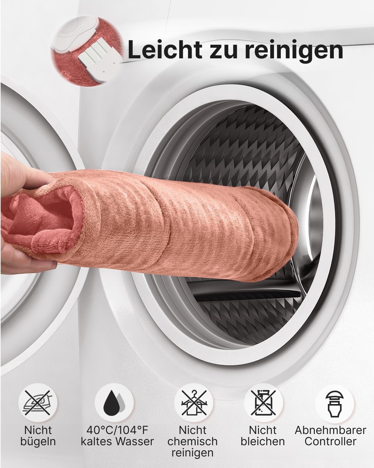 RENPHO Beschwertes Heizkissen für Nacken, Schultern & Rücken, Wärmeauflage