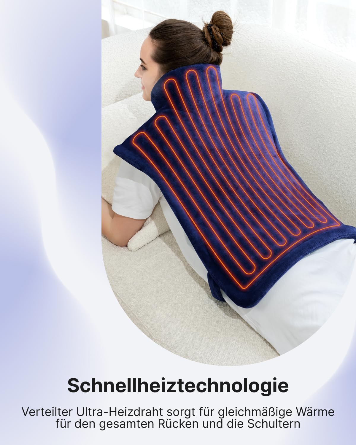 RENPHO Beschwertes Heizkissen für Nacken, Schultern & Rücken, Wärmeauflage