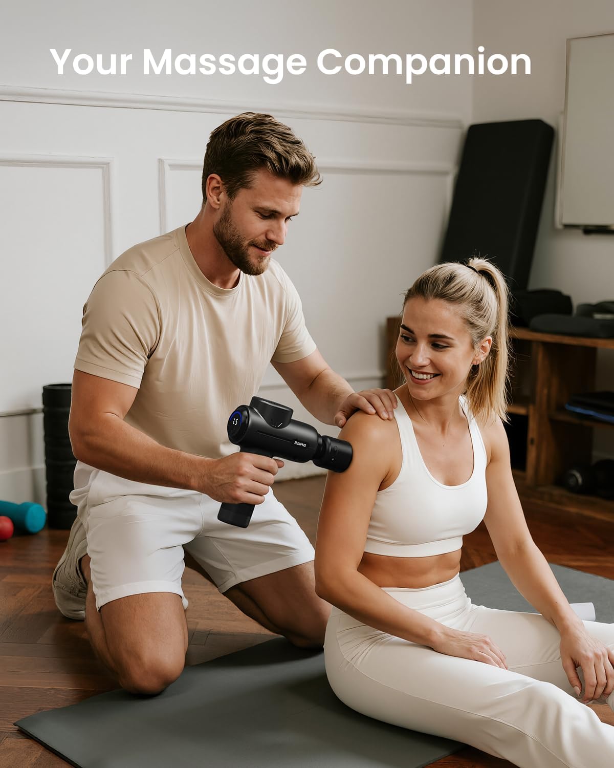 RENPHO Massage Gun with Heat and Cold, Valentines Gifts for Women Men, Portable Percussion Muscle Deep Tissue Handheld Massager for Back and Neck