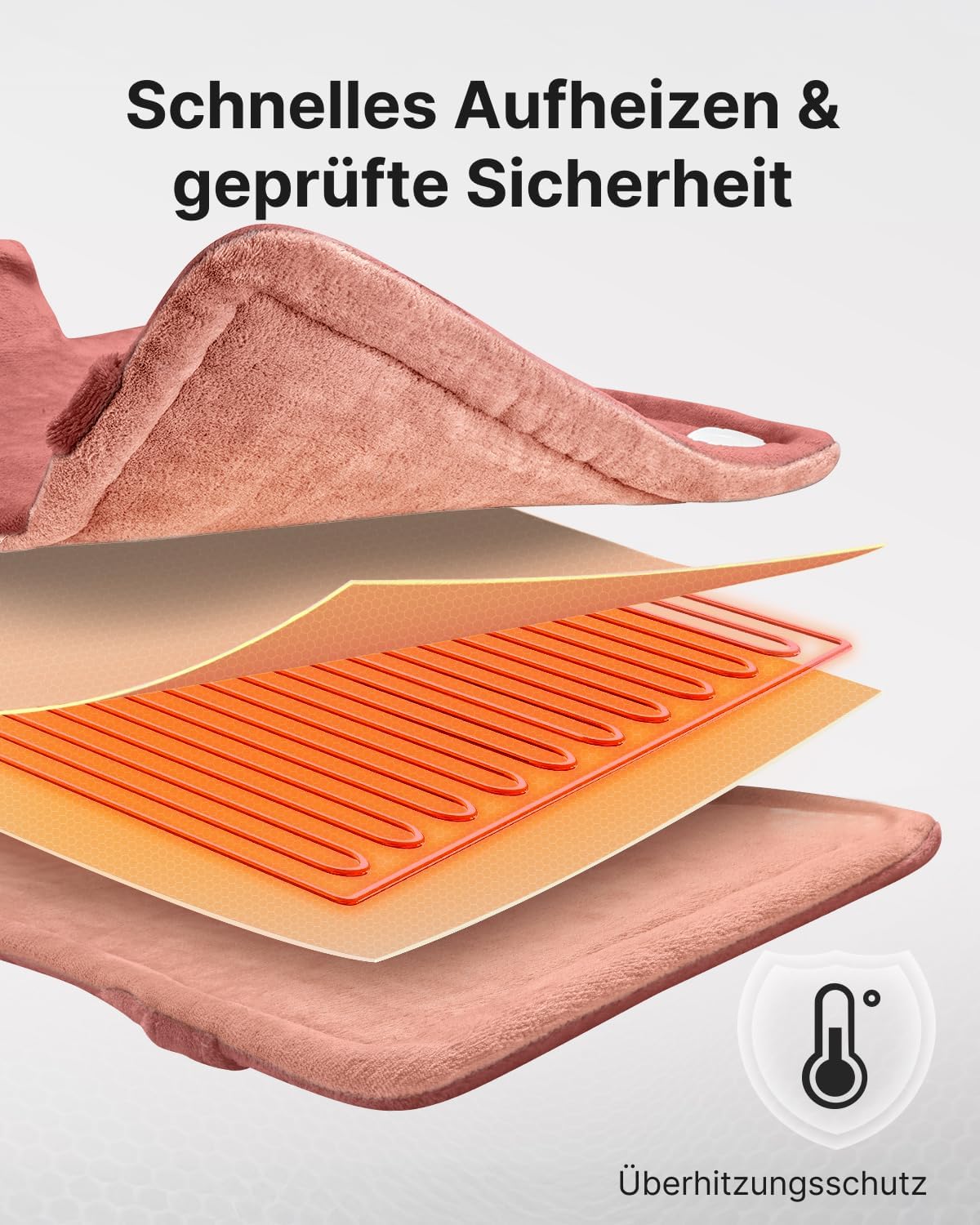 RENPHO Beschwertes Heizkissen für Nacken, Schultern & Rücken, Wärmeauflage