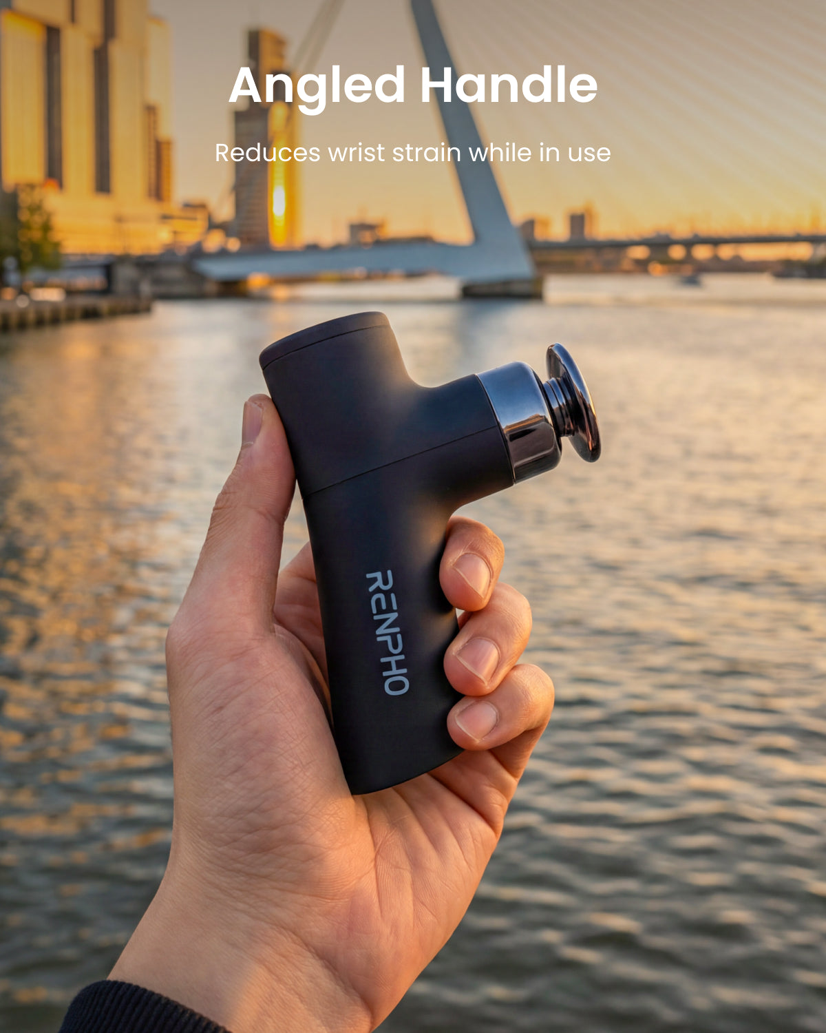 RENPHO Micro One Super Mini Massage Gun with 4 Speed Settings, Small Back Massager for Deep Tissue Muscle Relief, Percussion Massage Gun with Ergonomic Design,  Travel, Portable