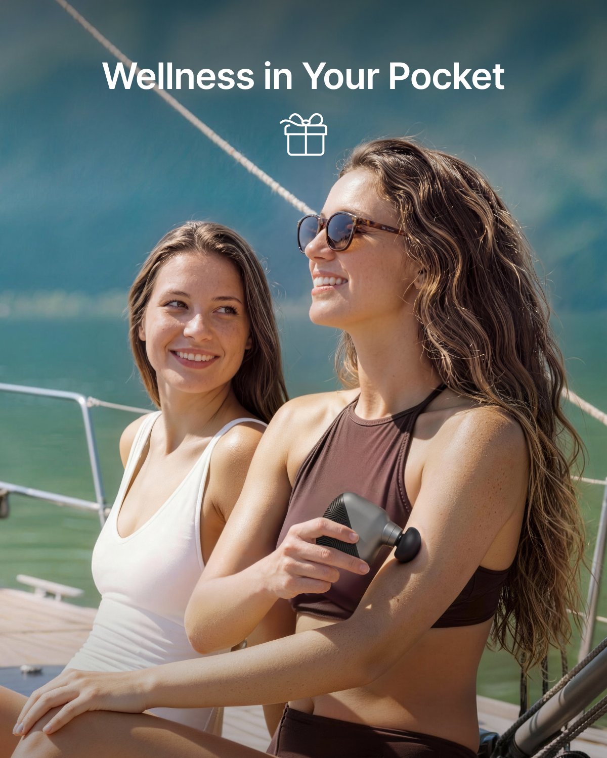RENPHO Micro Pocket Mini Massage Gun, Percussion Deep Tissues Handheld Back Neck Portable Massager, Compact Travel, Gifts for Women Men