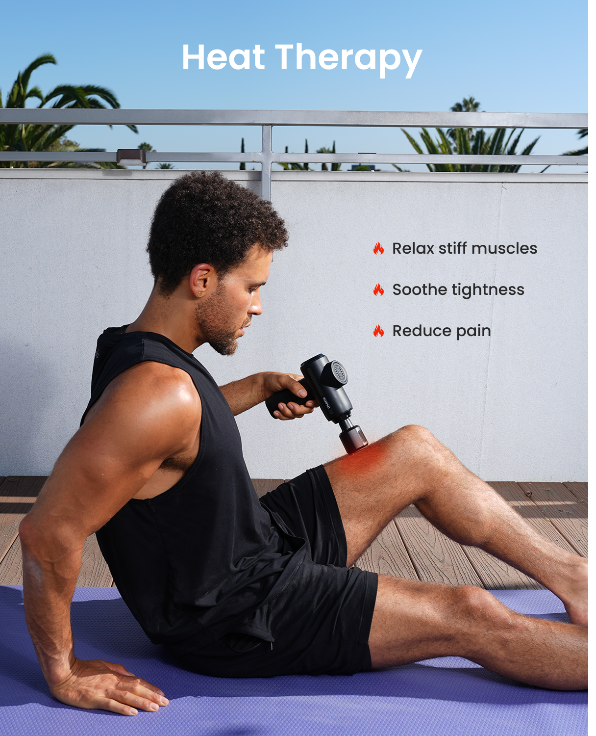 RENPHO Massage Gun with Heat and Cold, Valentine's Day Gifts, [2026 Upgraded] Percussion Deep Tissue Handheld Neck Massager, Massage Gift for Men Women