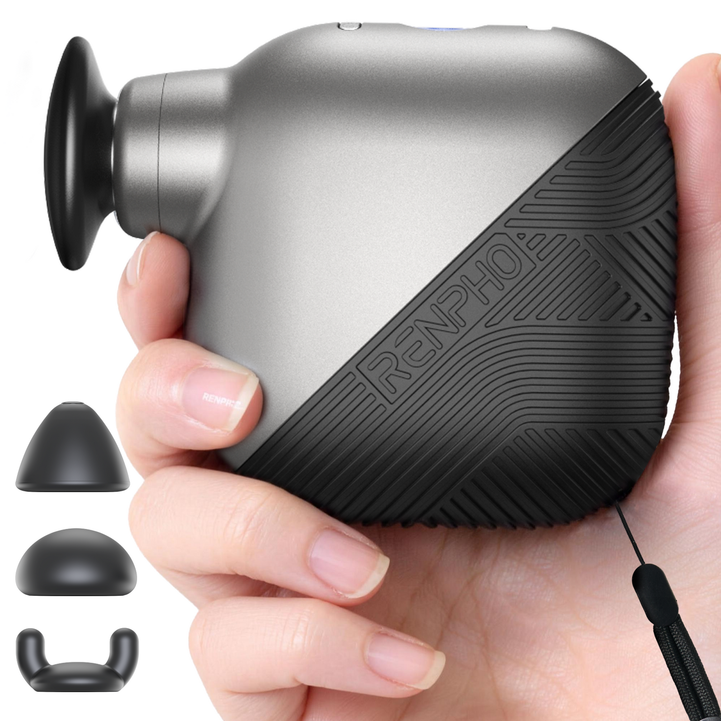 RENPHO Micro Pocket Mini Massage Gun, Percussion Deep Tissues Back Neck Muscle Massager, Compact Sports Travel Massage Gun, Portable Handheld Massager for Men Women,for Home Gym Office Outdoors