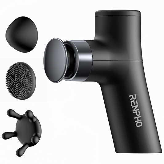 RENPHO Micro One Super Mini Massage Gun with 4 Speed Settings, Small Back Massager for Deep Tissue Muscle Relief, Percussion Massage Gun with Ergonomic Design,  Travel, Portable
