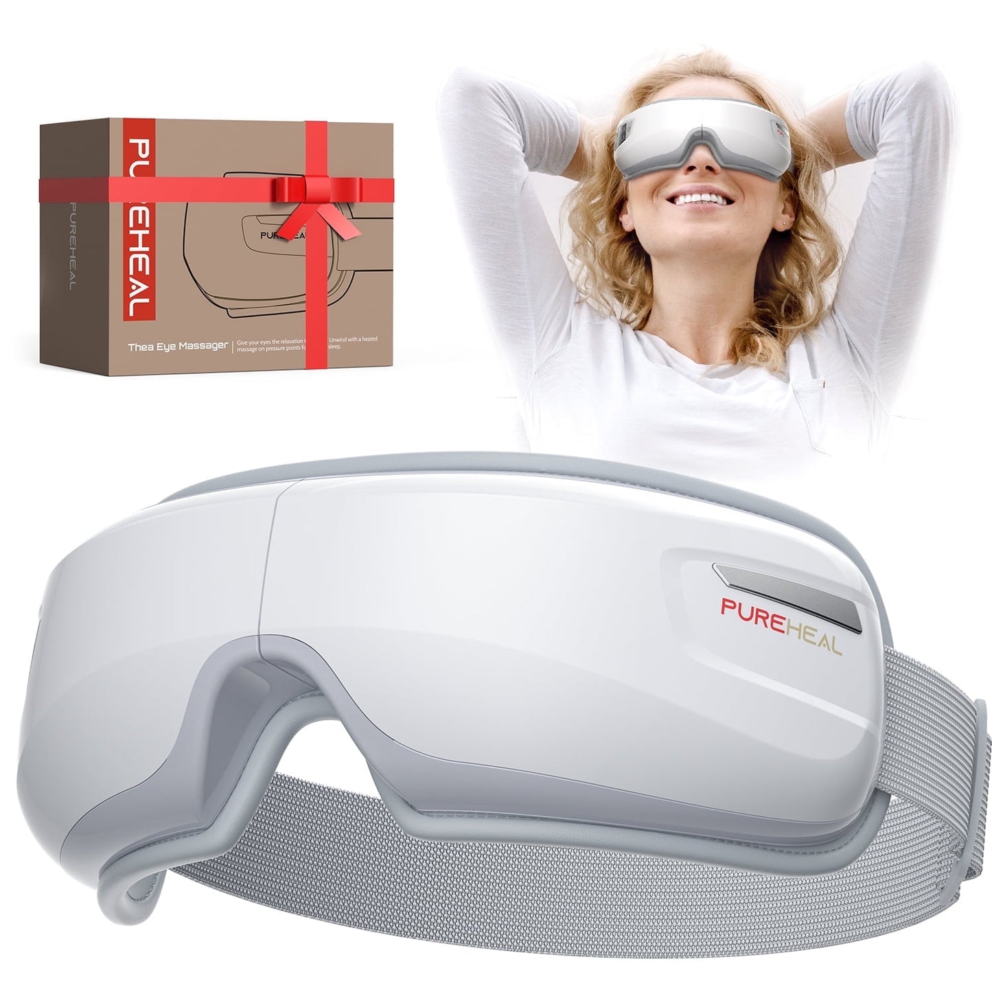 RENPHO Heated Eye Massager with Air Compression, FSA HSA Eligible, Mothdays Day Gifts Eye Mask for Relax, Reduce Strain