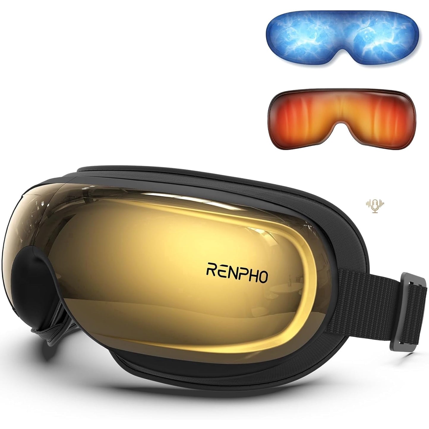 RENPHO Eyeris 3 Eye Massager with Heat and Cooling, FSA Eligible HSA, Fathers Day Gift for Dad Men, Voice Control Eye Mask for Migraines, Eye Care with Massage, Reduce Dry Eyes
