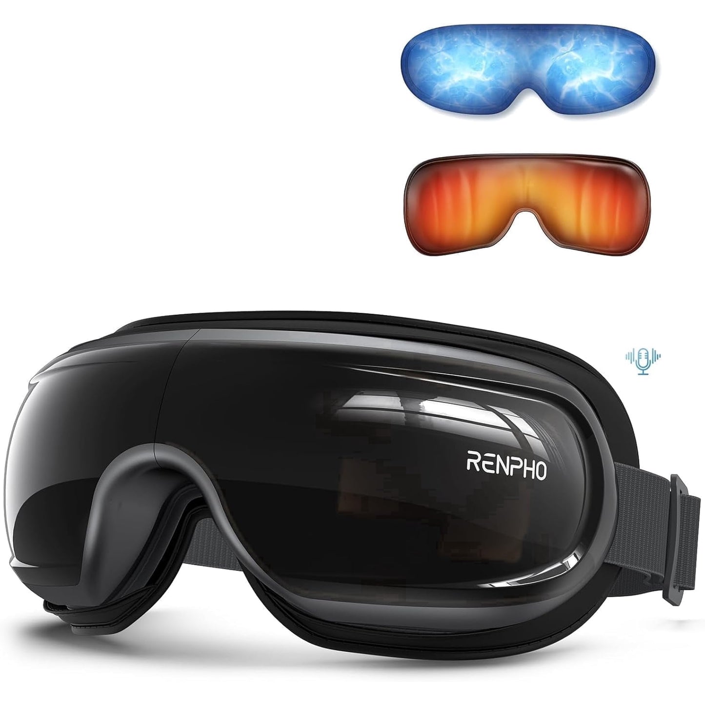 RENPHO Eyeris 3 Eye Massager with Heat and Cooling Voice Control, FSA Eligible HSA, Fathers Day Gift for Dad Men, Migraine Relief Eye Mask for Migraines, Eye Care Reduce Dry Eyes