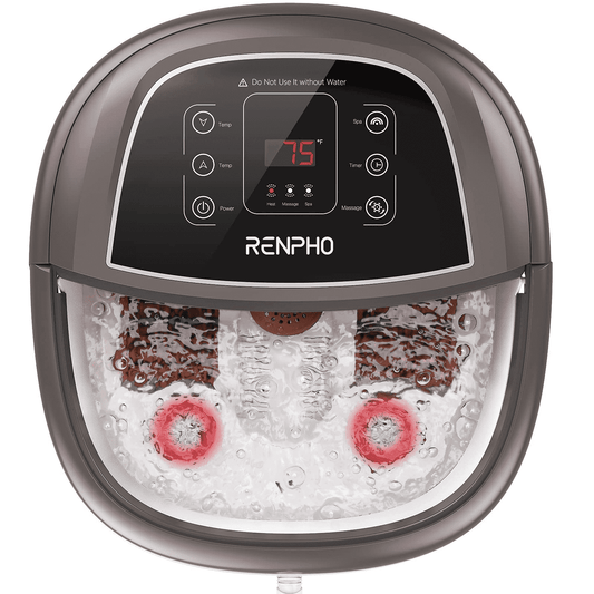 RENPHO Foot Spa Bath Massager with Heat Bubbles Shiatsu Massage & Jets Foot Soak Tub Relieve Foot Muscle Pain, Mothers Day Birthday Gifts for Mom Womem