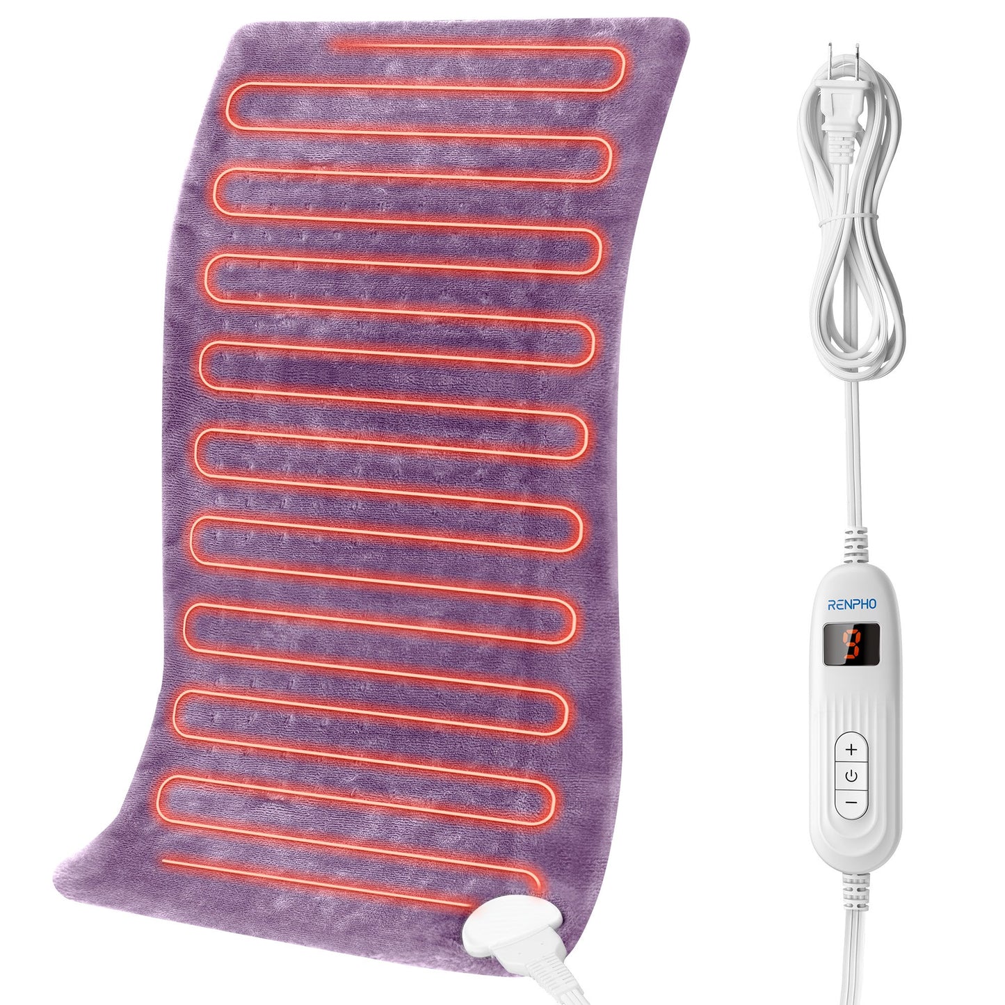 RENPHO Heating Pad for Back Pain Relief & Period Cramps,Heat Pad for Neck and Shoulder