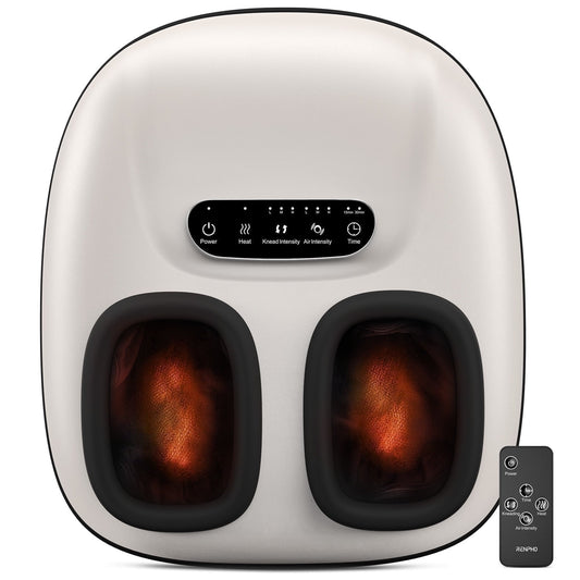 Renpho Shiatsu Foot Massager with Heat for Neuropathy Tired Foot Blood Circulation, FSA HSA Eligible,Black,Christmas Birthday Gifts for Mom Dad Men