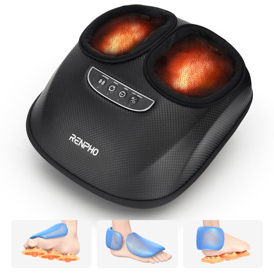 RENPHO Foot Massager with Heat, Deep Kneading Shiatsu Foot Massage for Plantar Fasciitis Neuropathy with 3 Air Compression, Valentines Gifts for Women