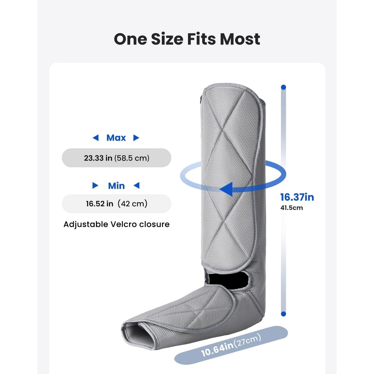 RENPHO Leg Massager for Circulation and Relaxation, Foot and Calf Massager Machine with 5 Modes 4 Intensities, Gift for Women Men Dad Mom, Over Wide Size Leg Wraps Home Use