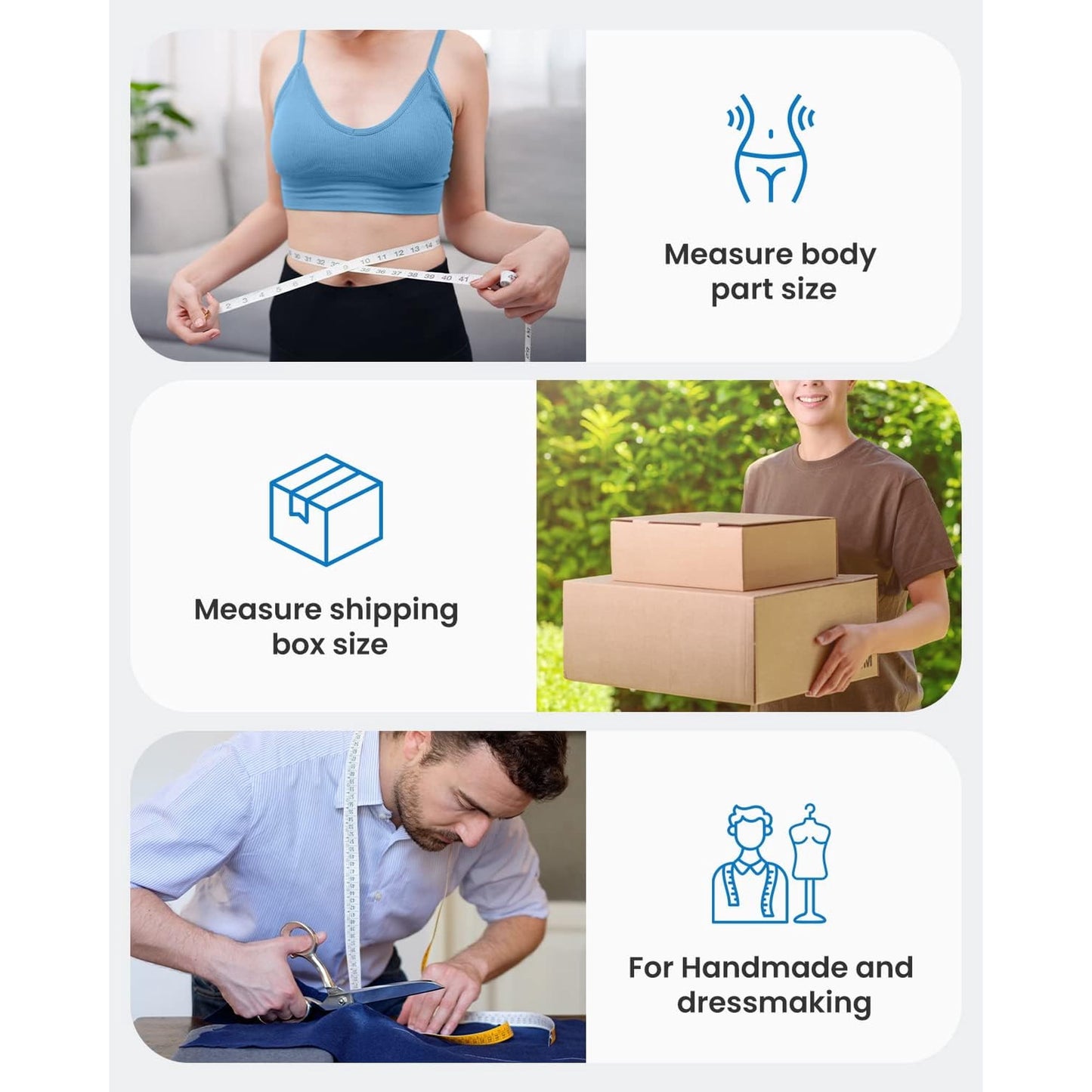 RENPHO Upgraded Smart Body Measure Tape for Weight Loss, Muscle Gain, Fitness Bodybuilding