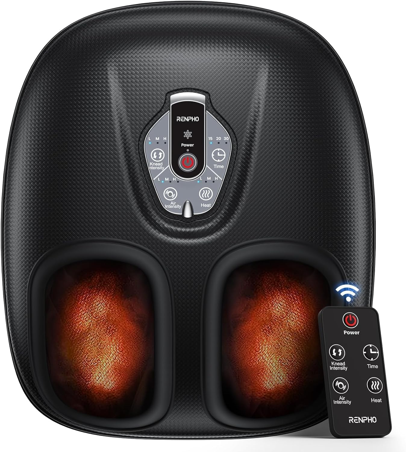 RENPHO Foot Massager Machine with Heat, Mothers Day Gifts for Women Men, 3 Heating Levels, Deep Kneading, Heated Shiatsu Feet Massager with Wireless Remote Control