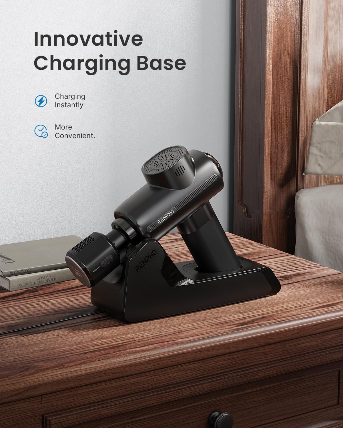 Charging Stand, Heat and Cold Head, 3200 RPM Muscle Massage Gun with Type-C, for Home Office Workout Full Body Muscle Massage Relax, Active Thermacool Deluxe