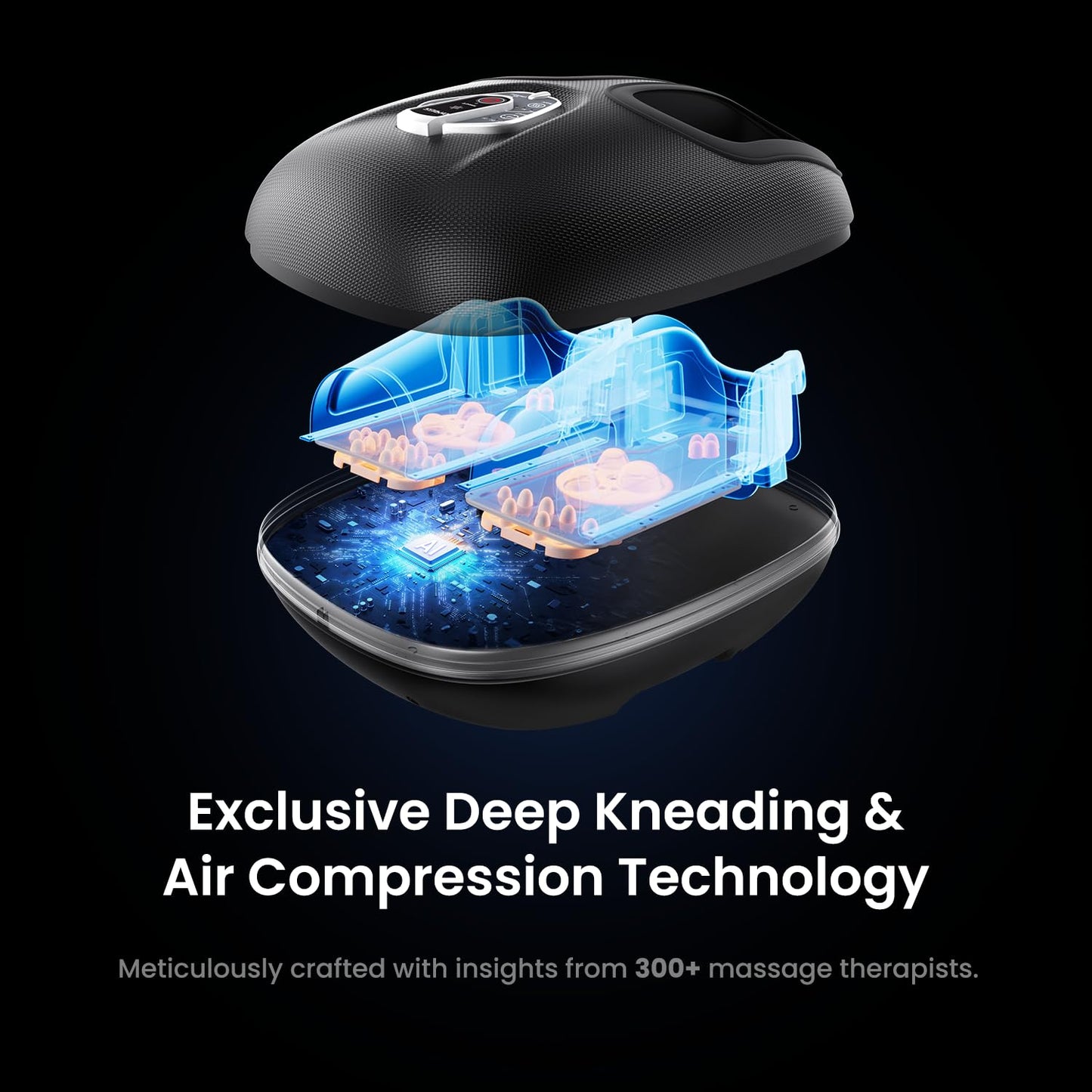 RENPHO Foot Massager Machine with Heat, Mothers Day Gifts for Women Men, 3 Heating Levels, Deep Kneading, Heated Shiatsu Feet Massager with Wireless Remote Control
