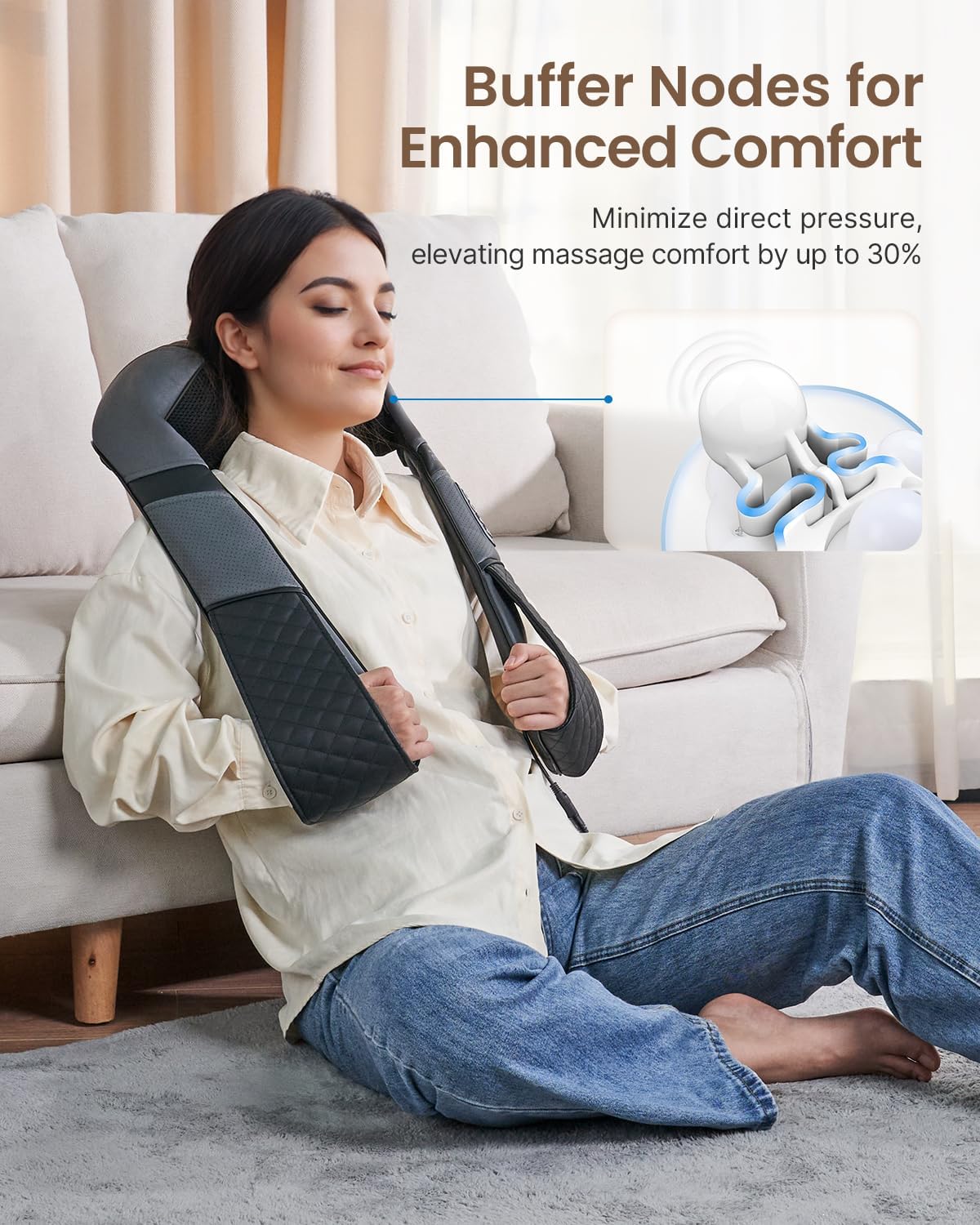 RENPHO Neck Massager, Massagers for Back and Neck, Back Massage with Heat